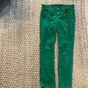 J Crew Green Corduroy Pants